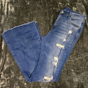 Distressed Flare Jeans size 31 XL